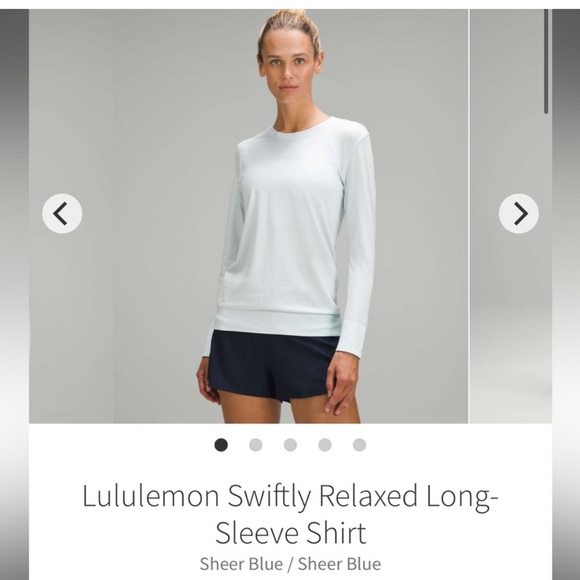 Lululemon Swiftly Relaxed Sheer Blue Size 8 - Picture 1 of 5
